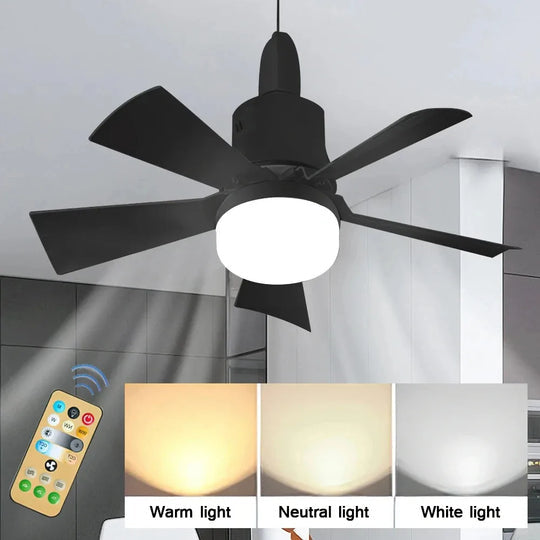 30W E27 Ceiling Fan Light with Remote - LED Dimming Function, Intelligent Silent Fan for Bedroom & Living Room | Kalsten